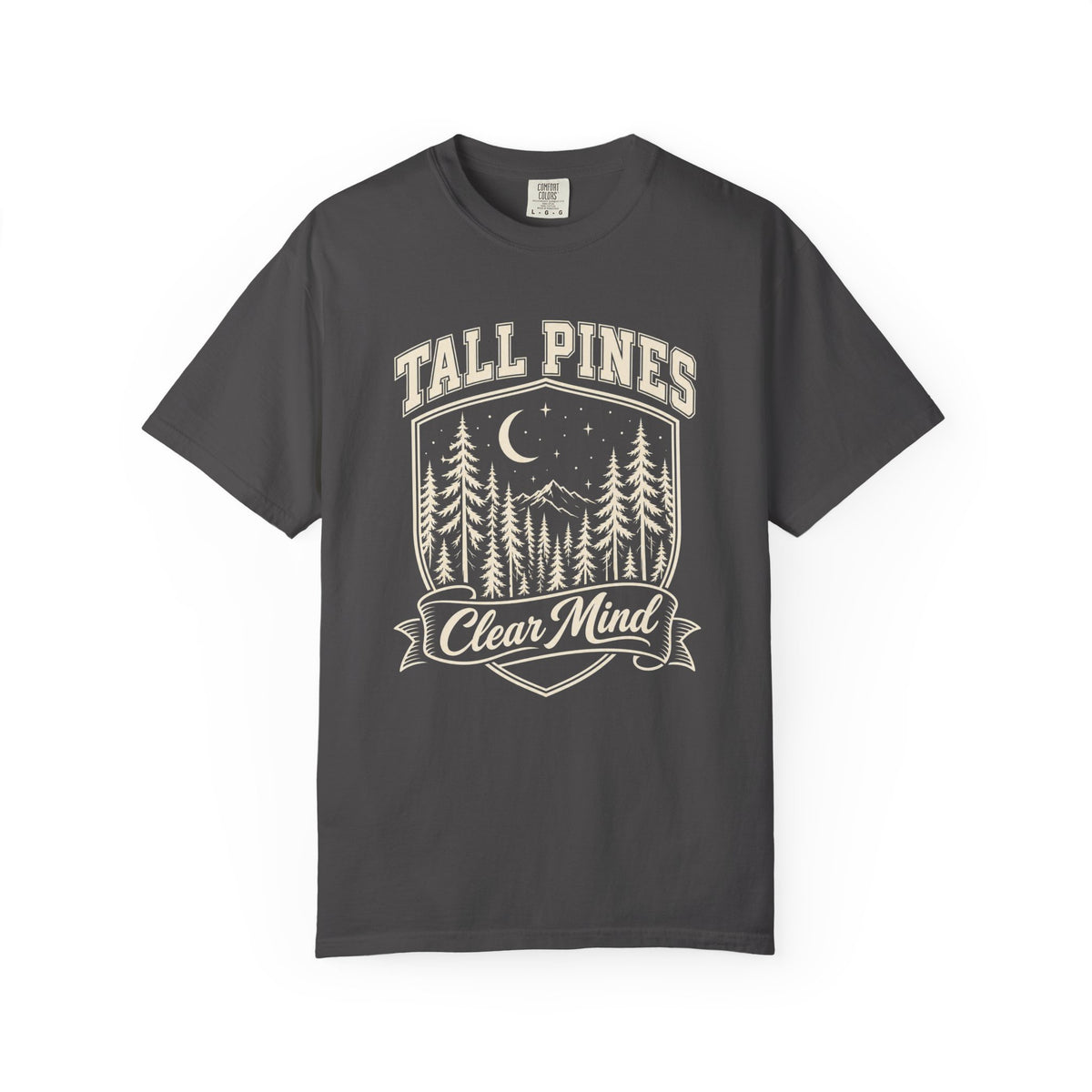 Tall Pines, Clear Mind T-Shirt – Graphite