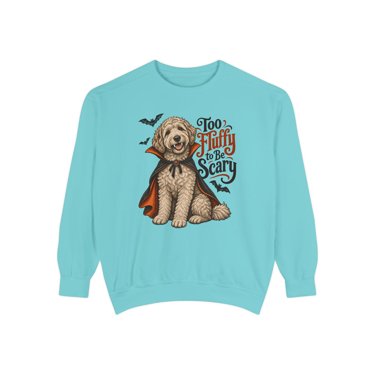 Too Fluffy to Be Scary Sweatshirt – Chalky Mint