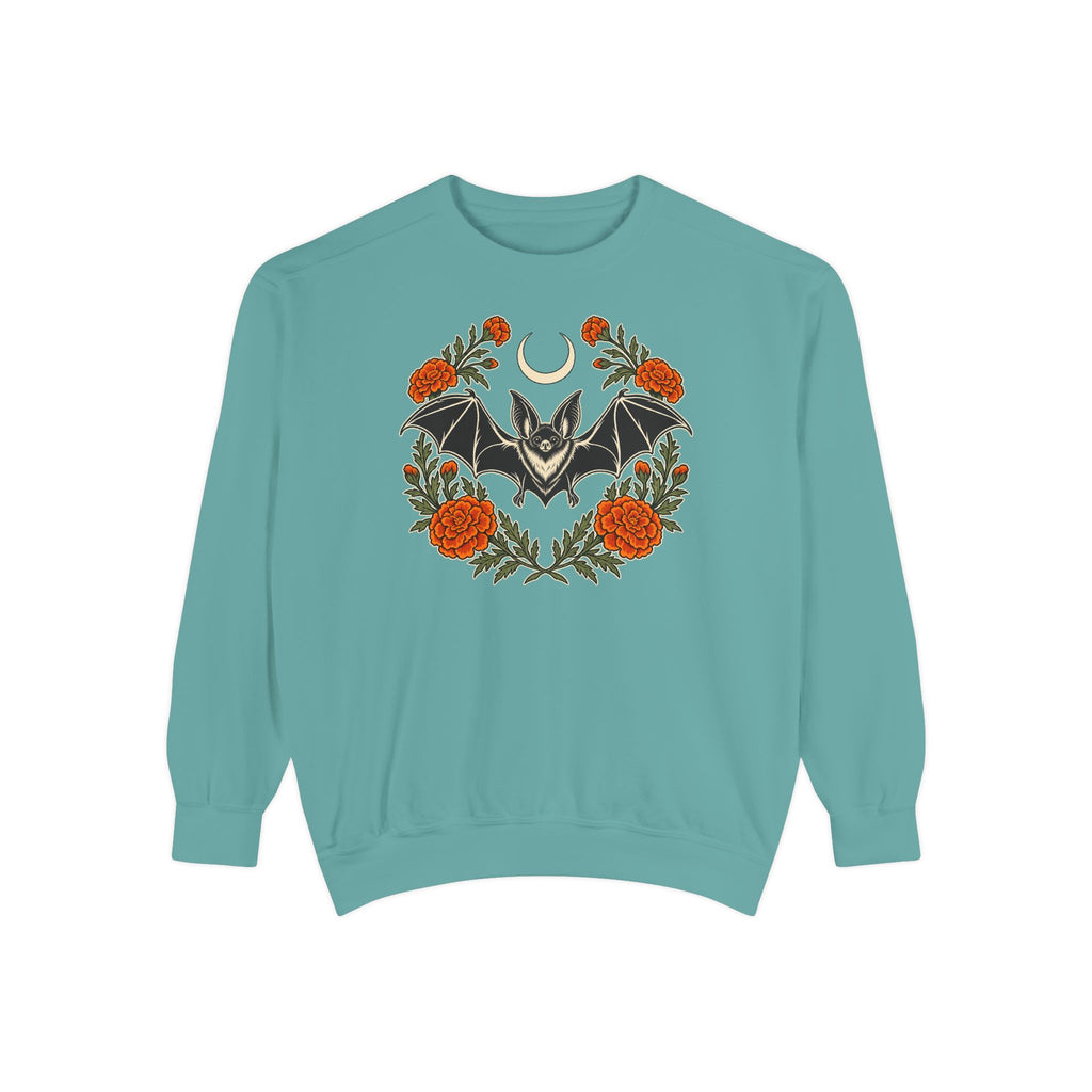 Botanical Bat Sweatshirt – Seafoam