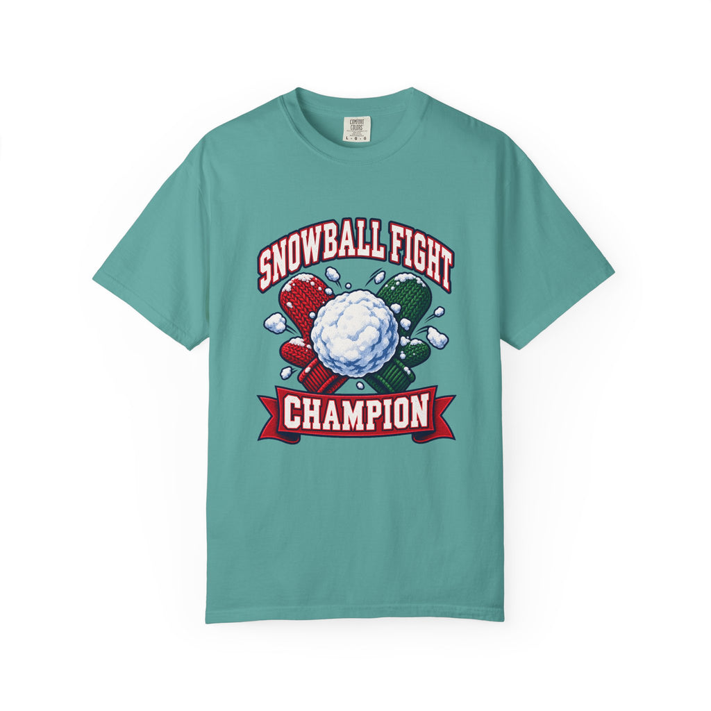 Snowball Fight Champion T-Shirt – Seafoam