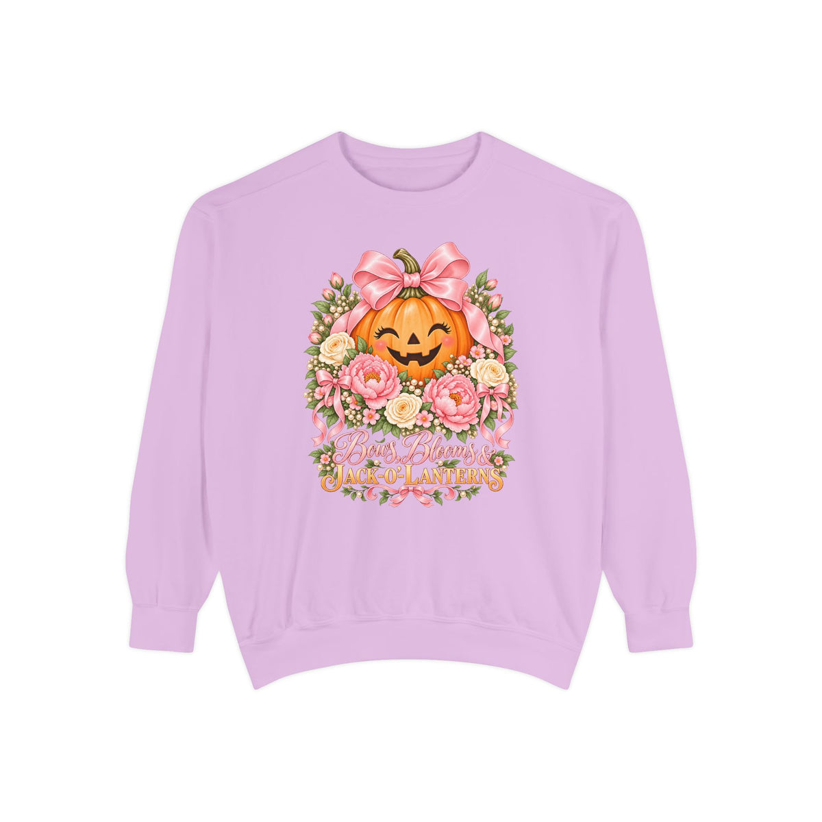 Bows, Blooms & Jack-o'-Lanterns Sweatshirt – Orchid