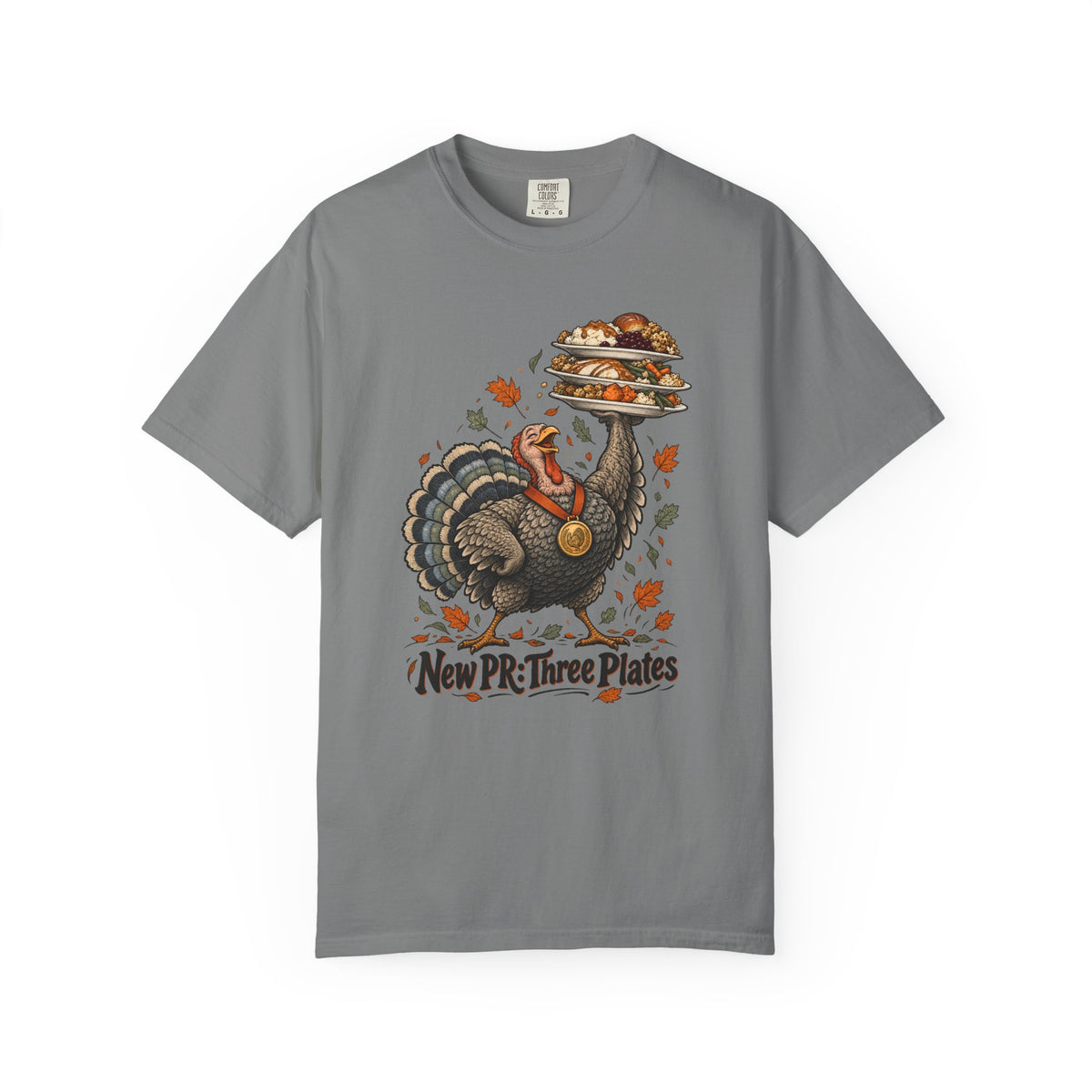 New PR: Three Plates T-Shirt – Grey