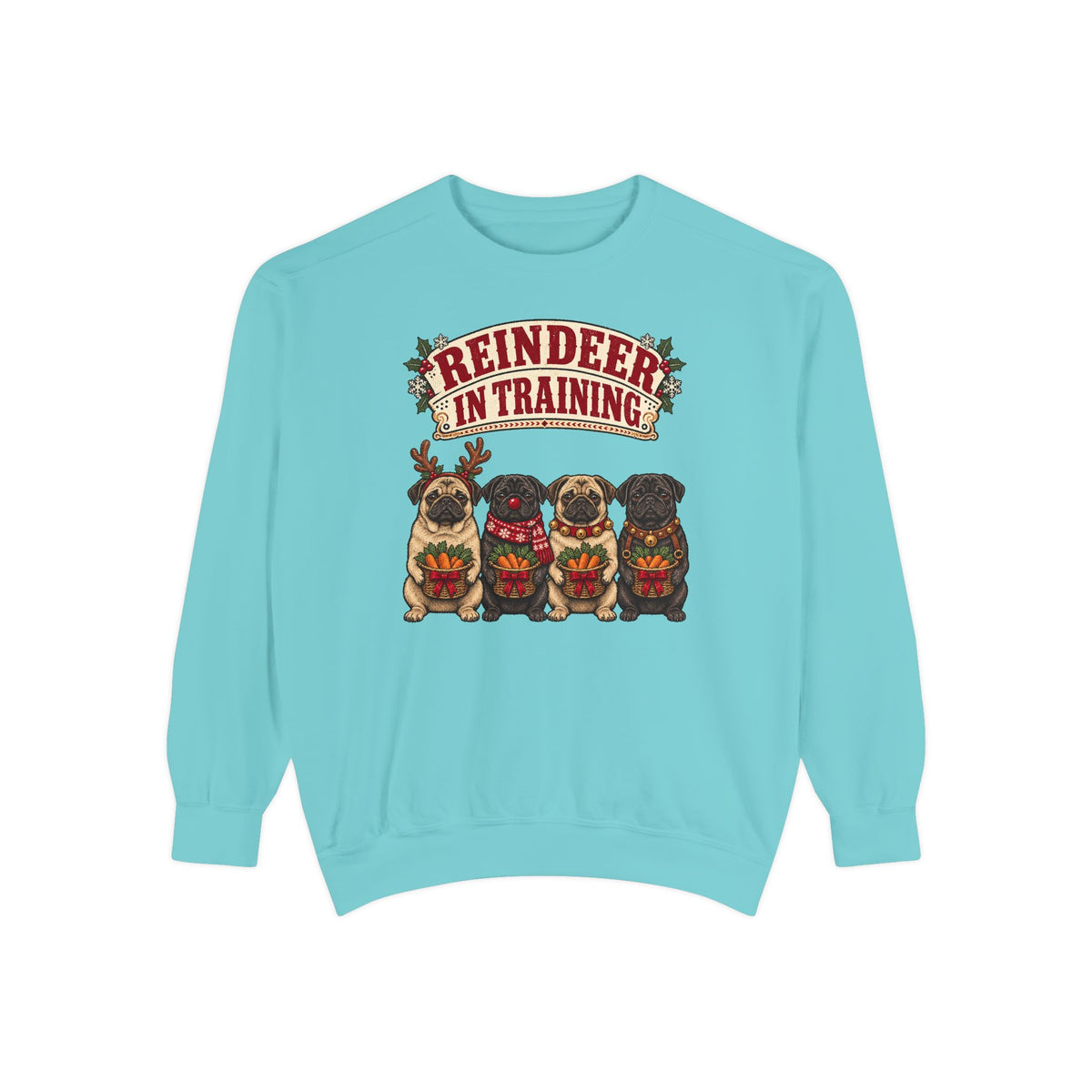 Reindeer in Training Sweatshirt – Chalky Mint