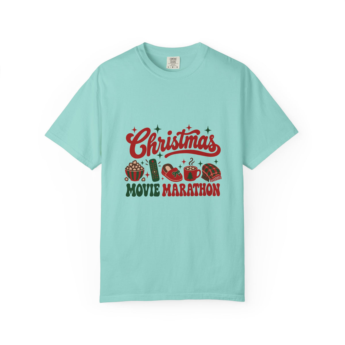 Christmas Movie Marathon T-Shirt – Chalky Mint