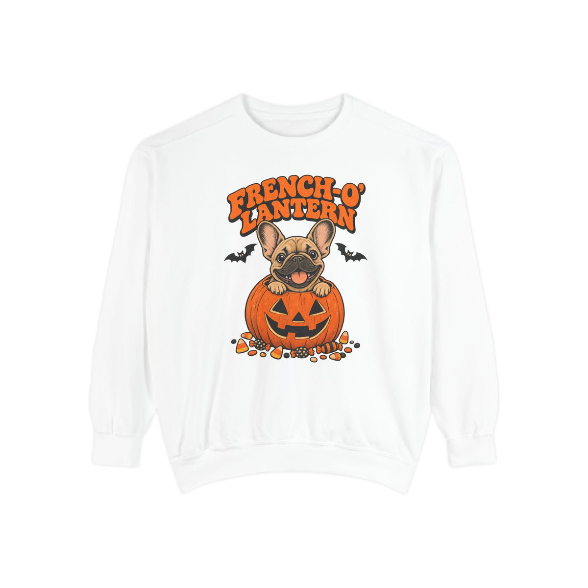 French O Lantern Sweatshirt – White