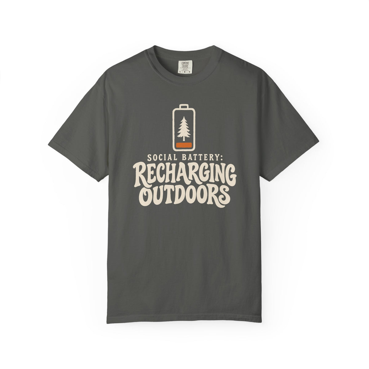 Social Battery: Recharging Outdoors T-Shirt