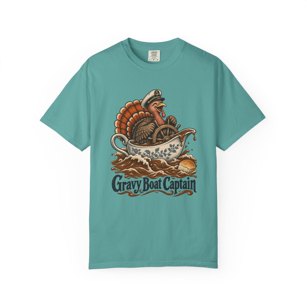 Gravy Boat Captain T-Shirt – Seafoam