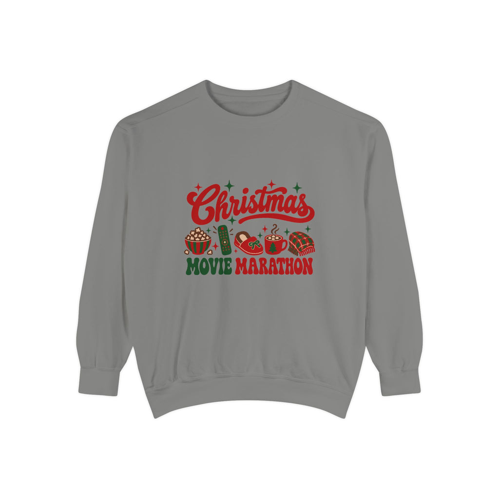 Christmas Movie Marathon Sweatshirt – Grey