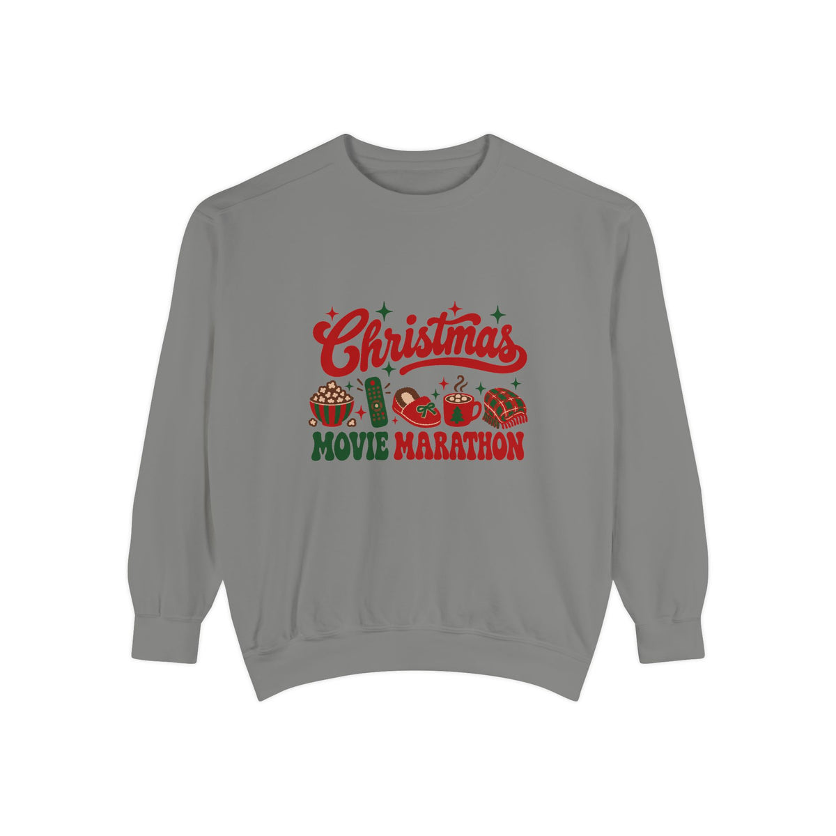 Christmas Movie Marathon Sweatshirt – Grey