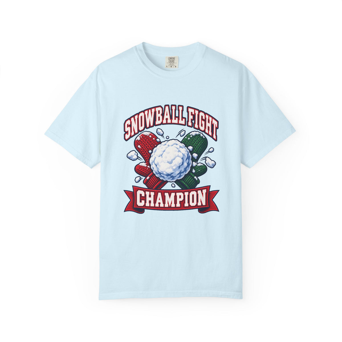 Snowball Fight Champion T-Shirt – Chambray