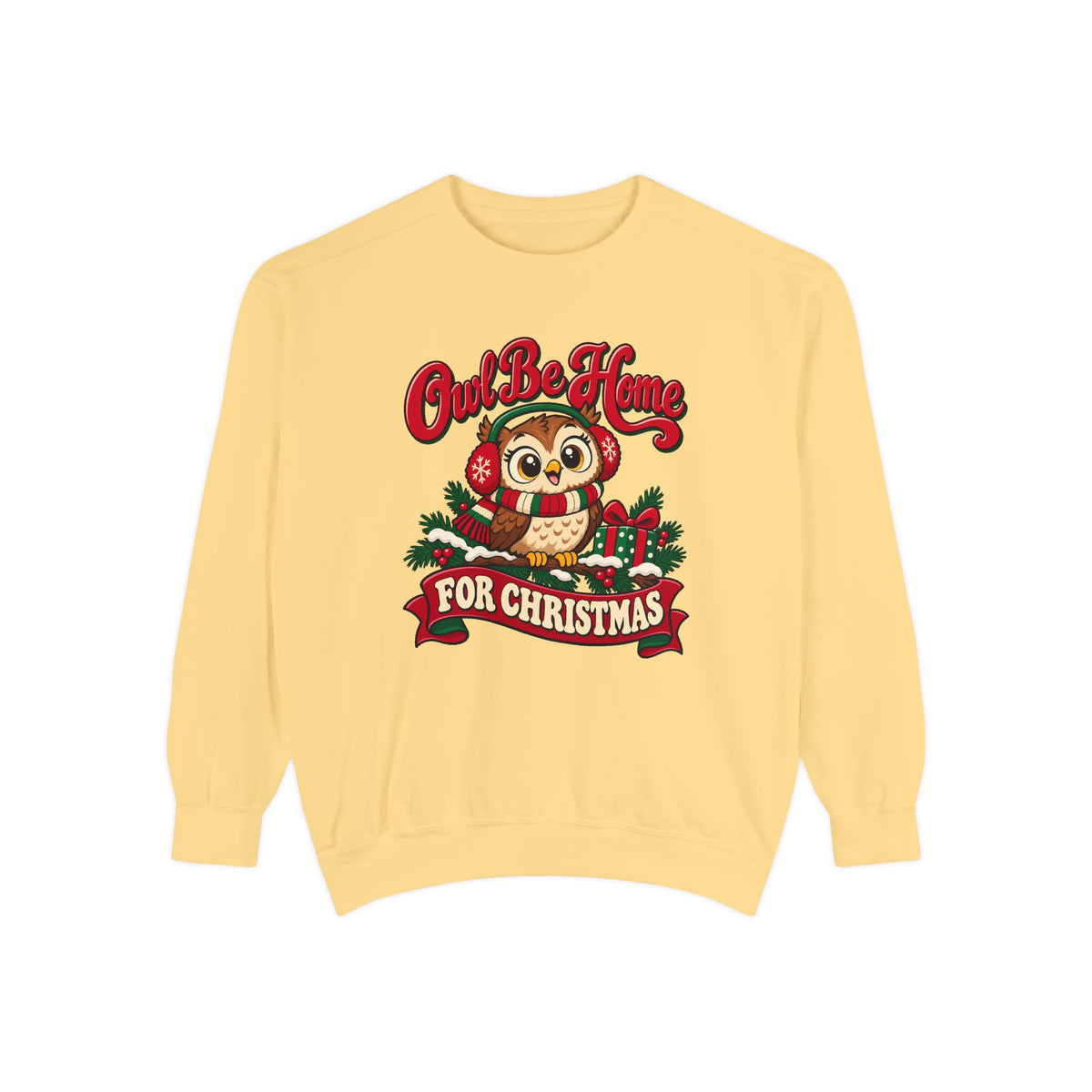 Owl Be Home for Christmas Sweatshirt – Butter
