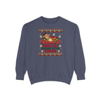 Jingle All the Way to the Couch Ugly Christmas Sweatshirt – Denim