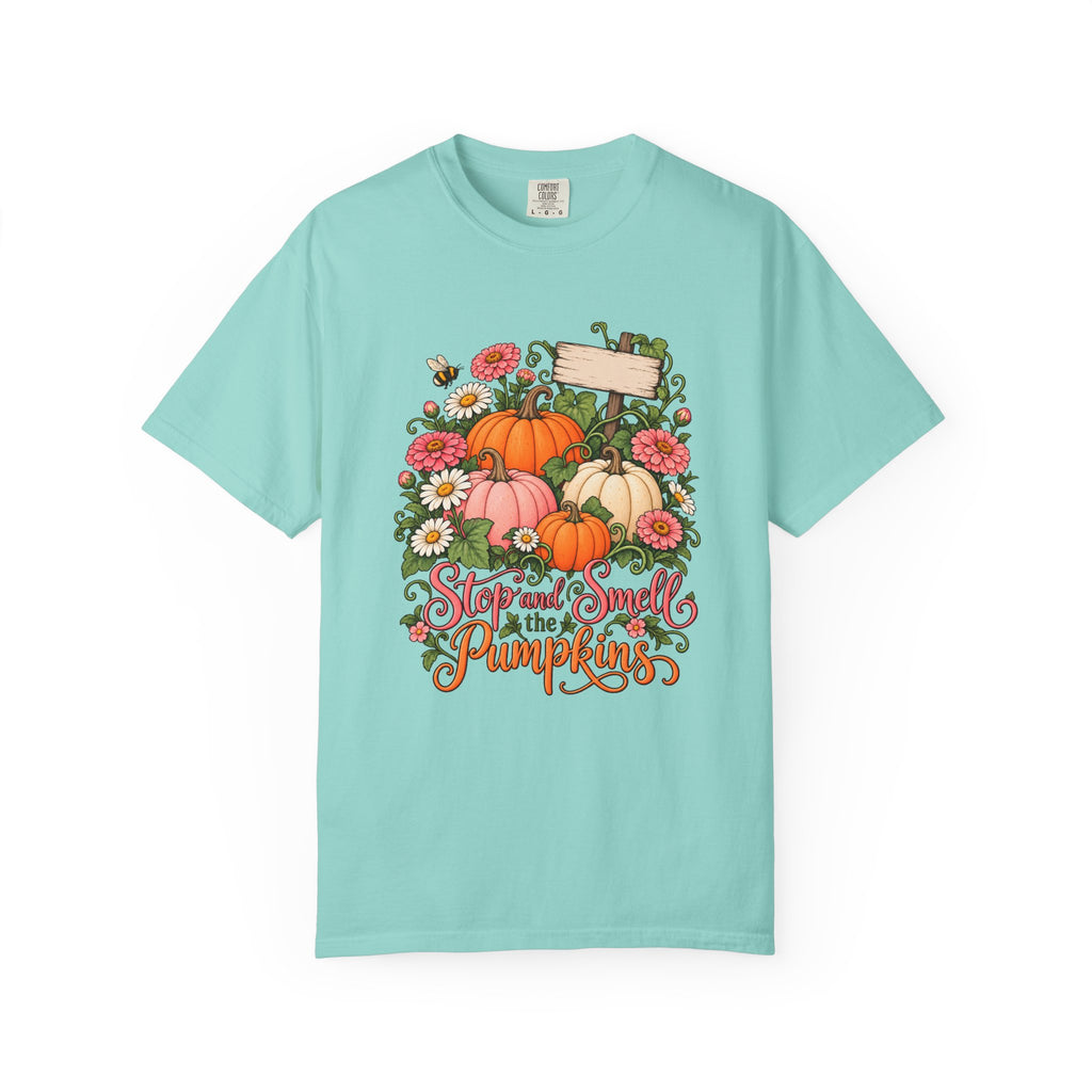 Stop and Smell the Pumpkins T-Shirt – Chalky Mint