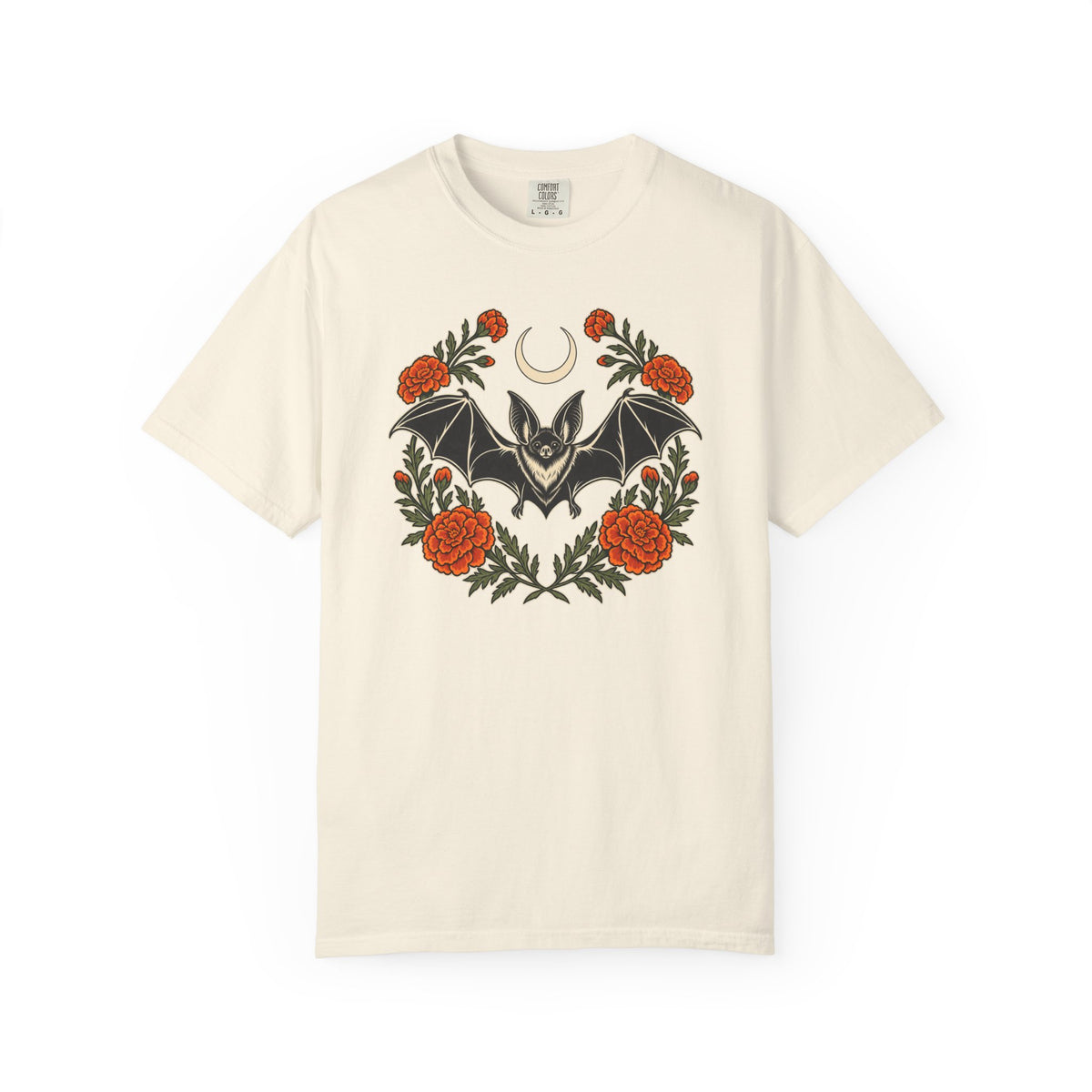 Botanical Bat T-Shirt – Ivory