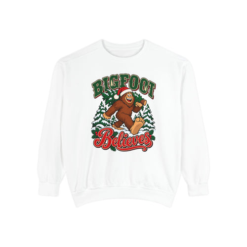 Bigfoot Believes Sweatshirt – White