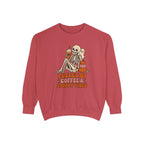 Fueled by Coffee & Spooky Vibes Sweatshirt – Crimson