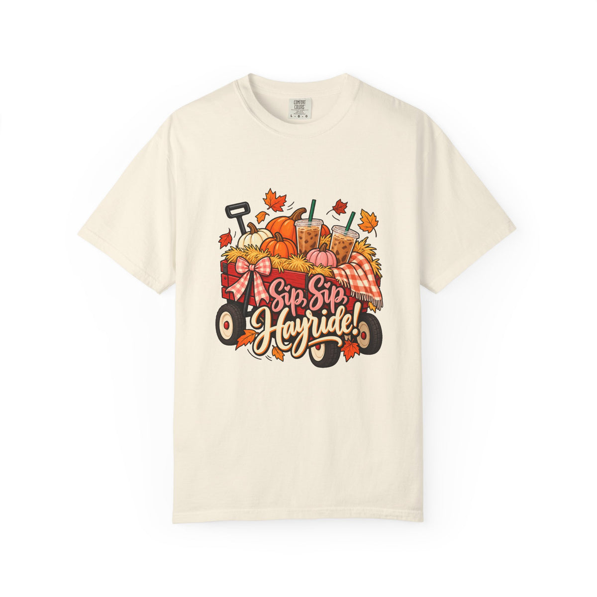 Sip, Sip, Hayride! T-Shirt – Ivory