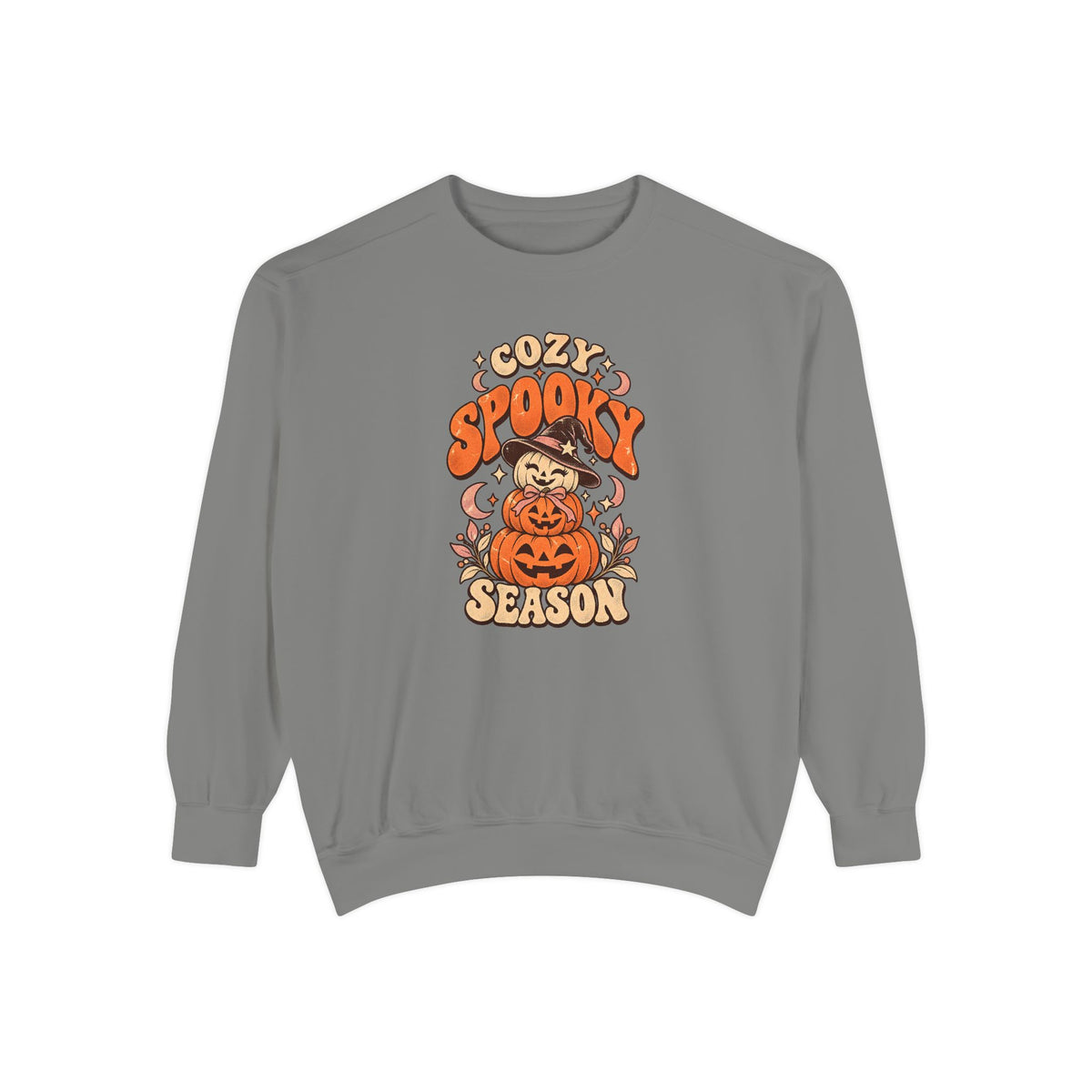 Cozy Spooky Season Sweatshirt – Grey
