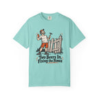 Two Beers In, Fixing the Fence T-Shirt – Chalky Mint