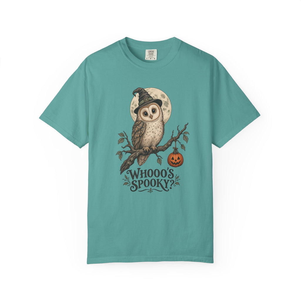 Whooo's Spooky? T-Shirt – Seafoam