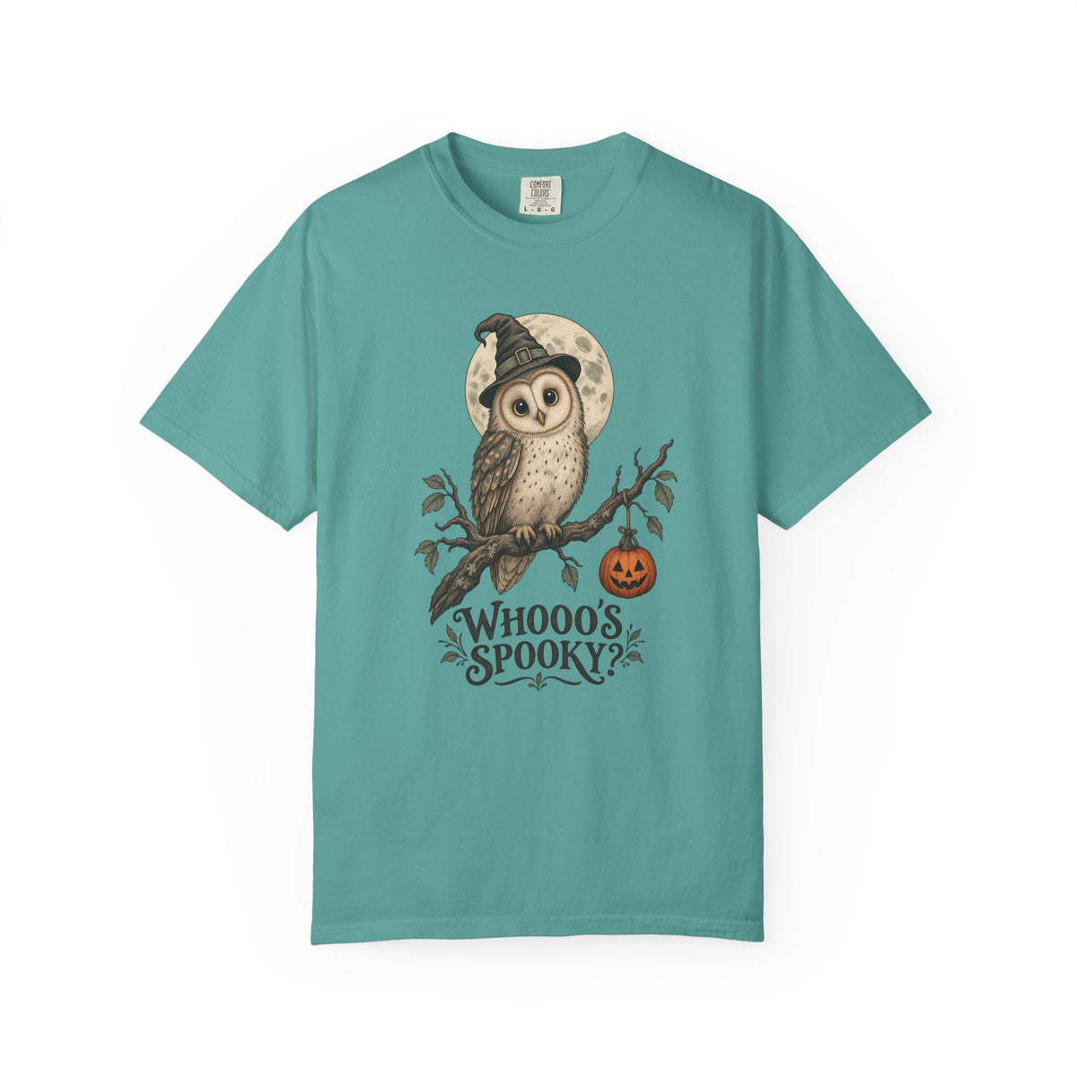 Whooo's Spooky? T-Shirt – Seafoam