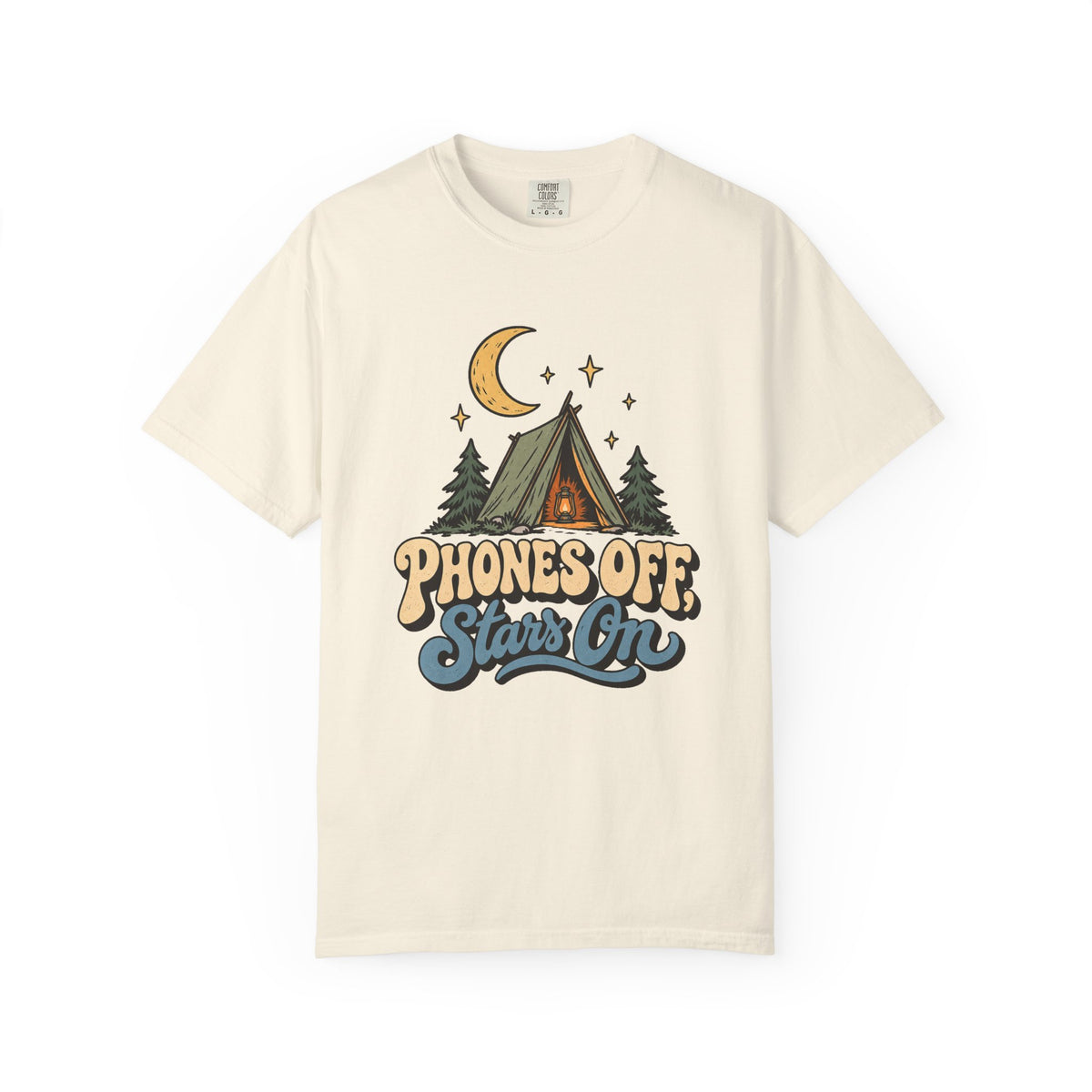 Phones Off, Stars On T-Shirt – Ivory