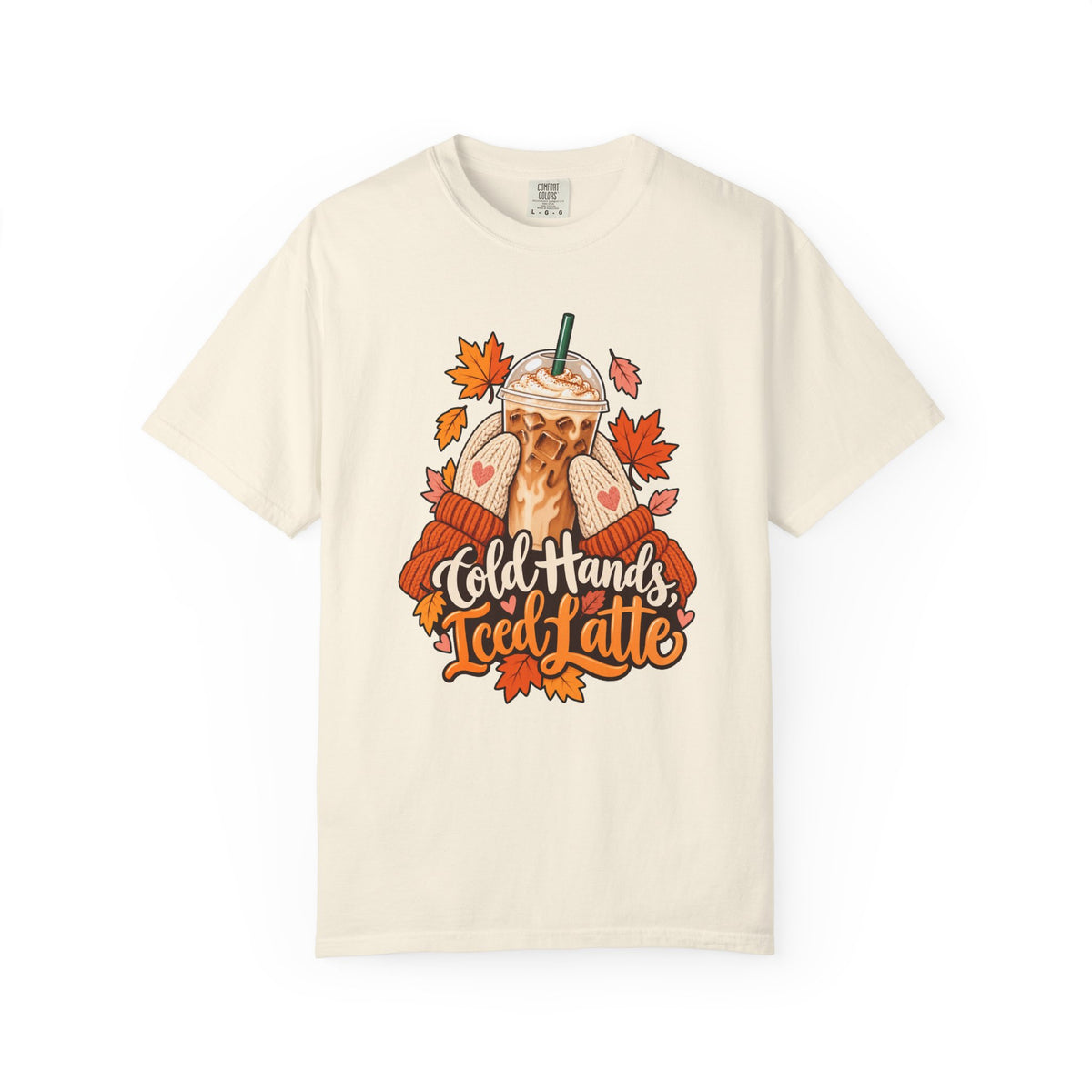 Cold Hands, Iced Latte T-Shirt – Ivory