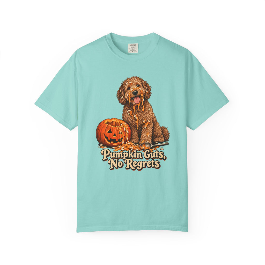 Pumpkin Guts, No Regrets T-Shirt – Chalky Mint