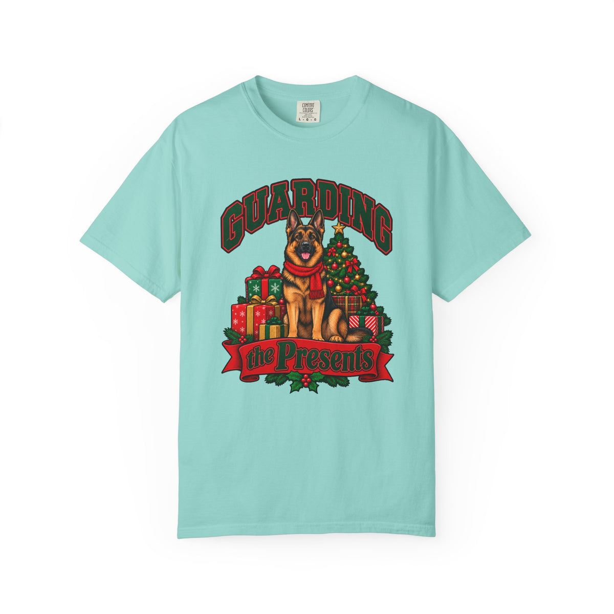 Guarding the Presents T-Shirt – Chalky Mint