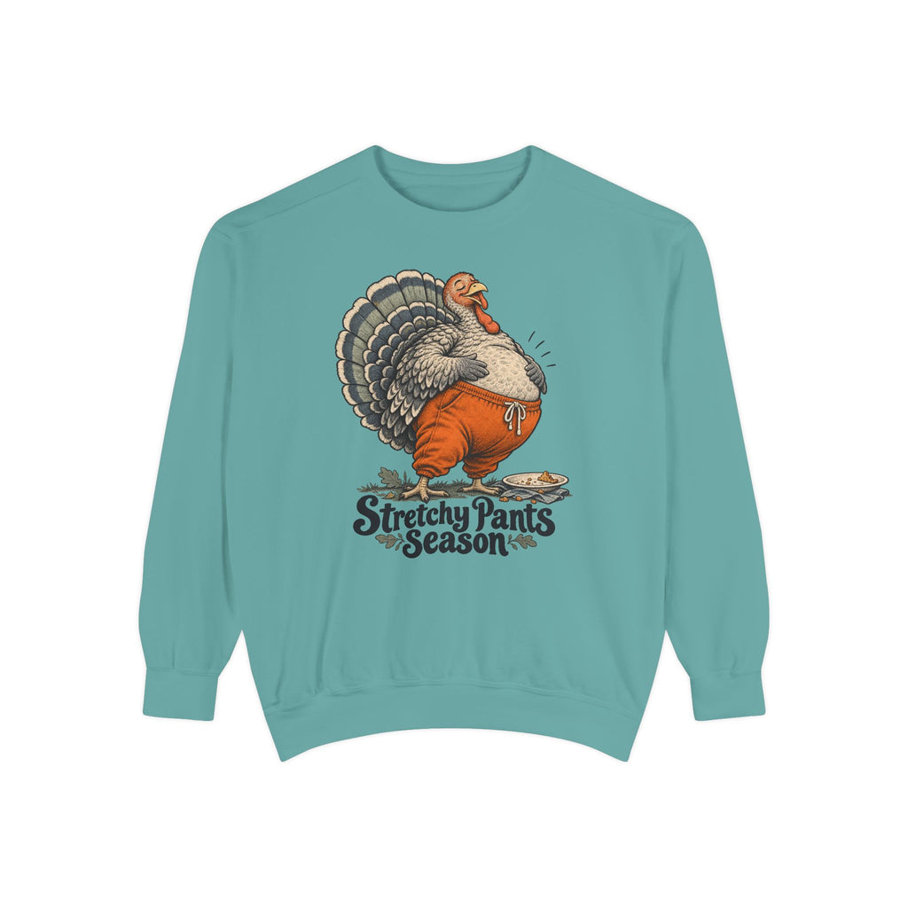Stretchy Pants Season Sweatshirt – Seafoam