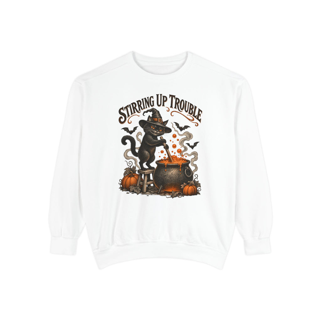 Stirring Up Trouble Sweatshirt – White