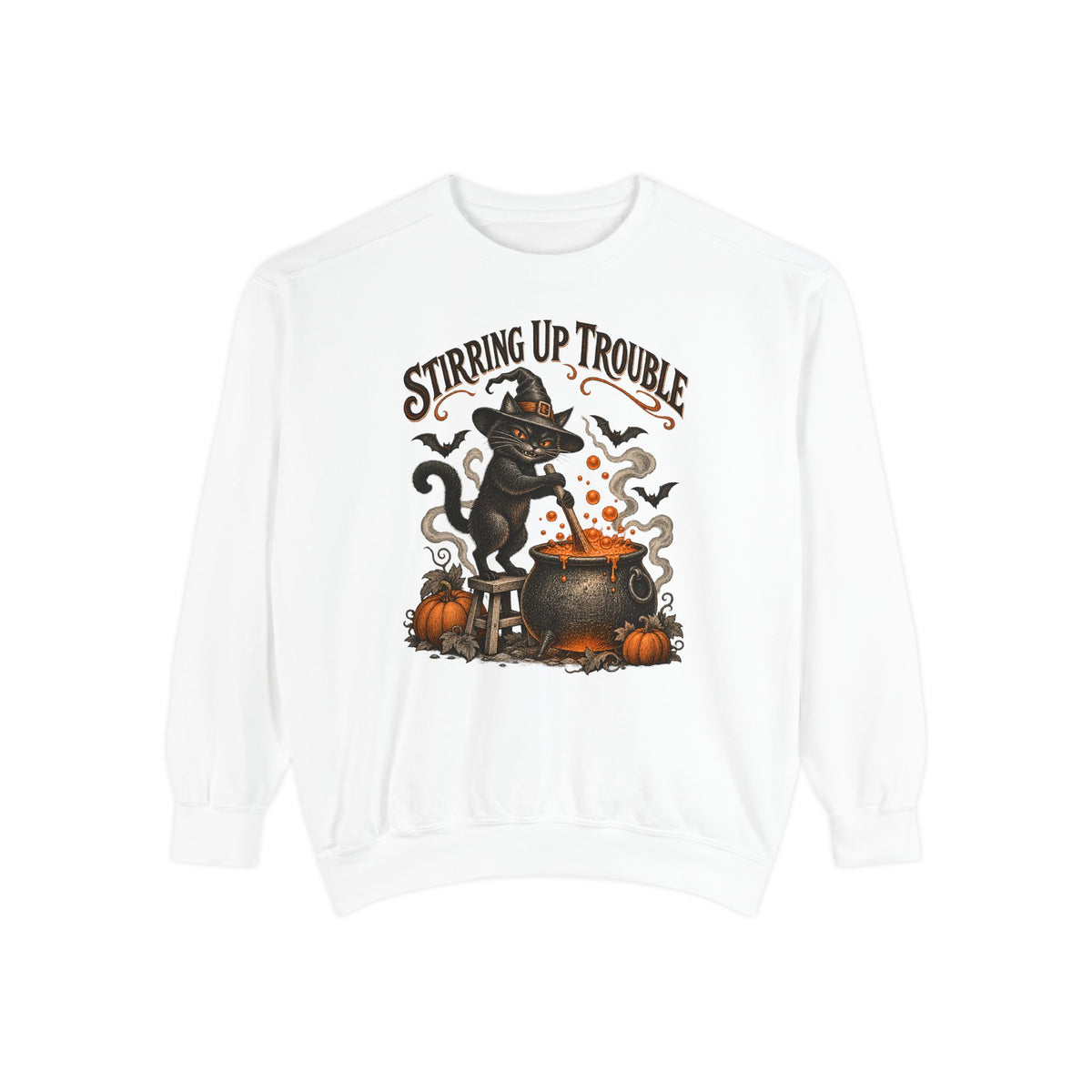 Stirring Up Trouble Sweatshirt – White