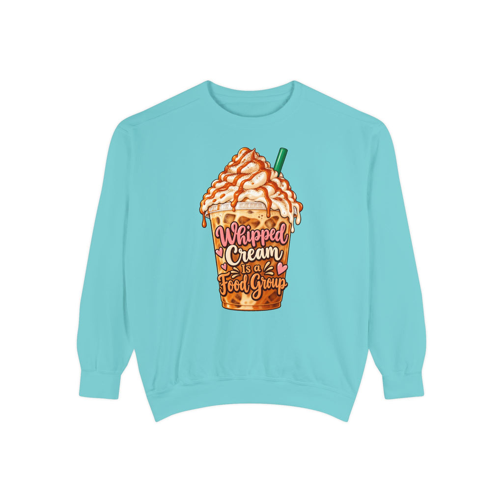 Whipped Cream Is a Food Group Sweatshirt – Chalky Mint