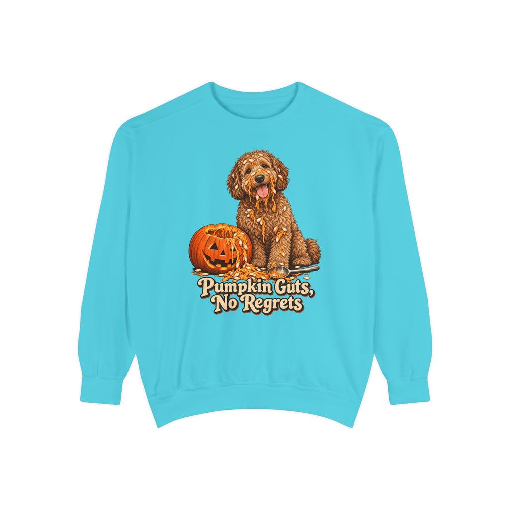 Pumpkin Guts, No Regrets Sweatshirt – front view
