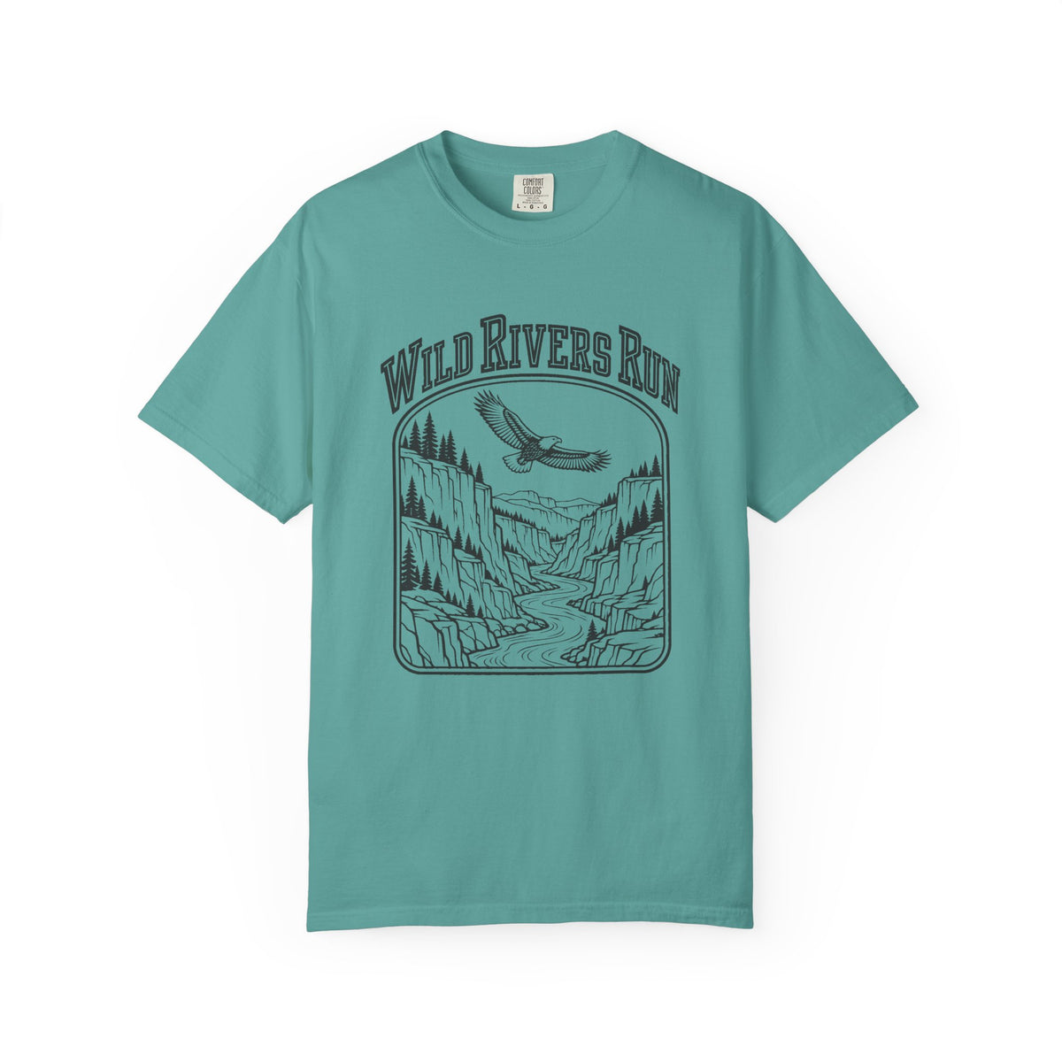 Wild Rivers Run T-Shirt – Seafoam