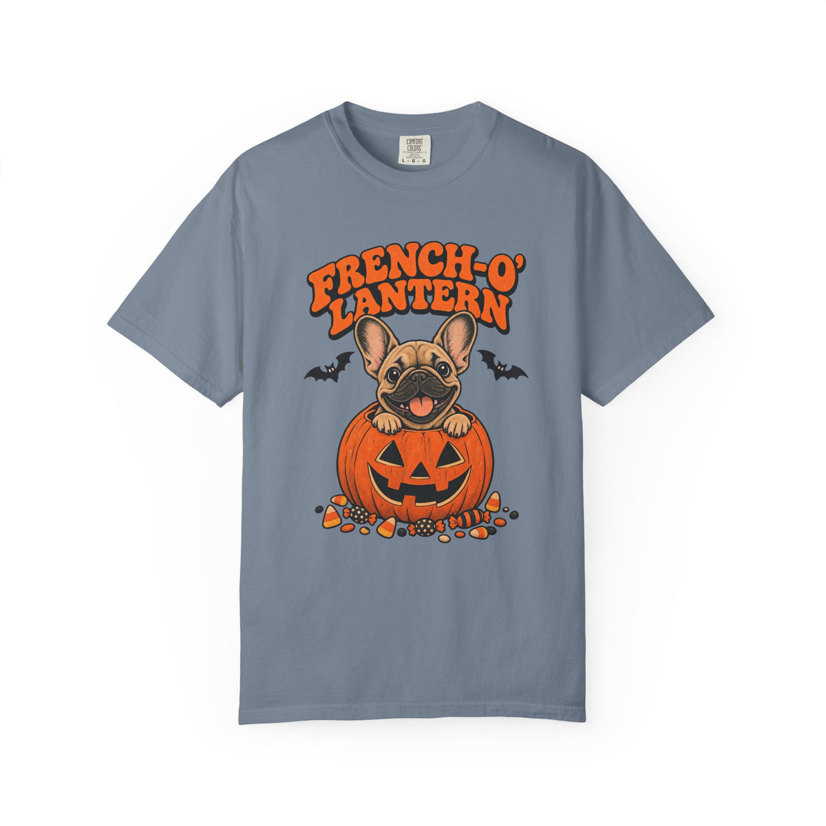 French O Lantern T-Shirt – Blue Jean