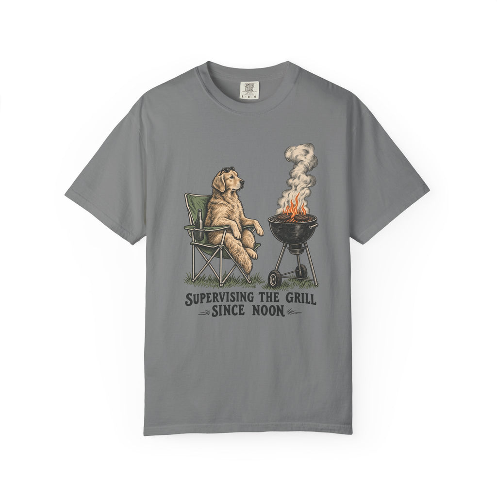 Supervising the Grill Since Noon T-Shirt – Grey