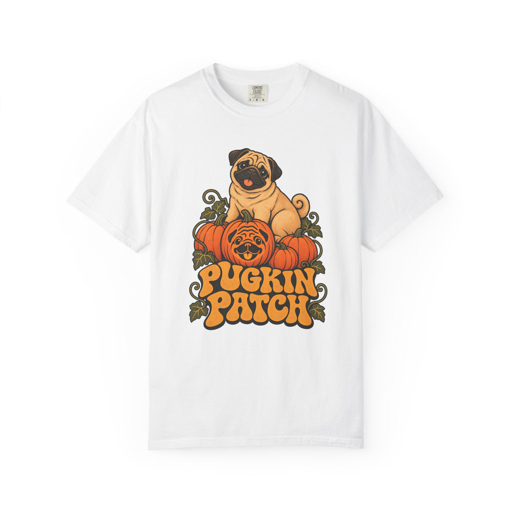 Pugkin Patch T-Shirt – White