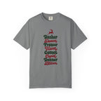 Dasher Dancer Prancer Vixen T-Shirt – Grey