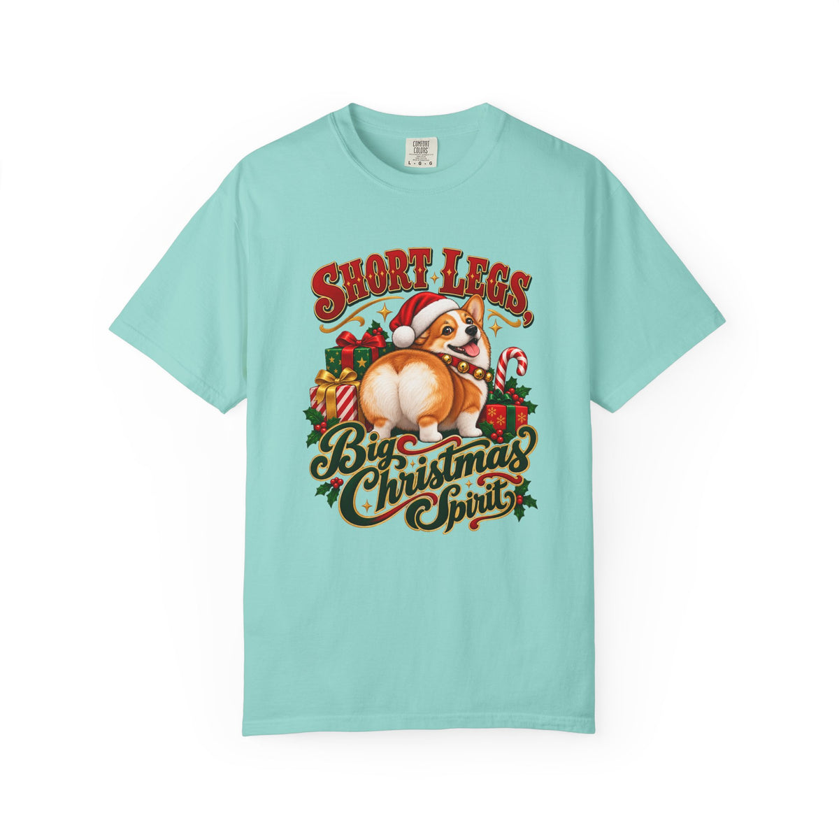 Short Legs, Big Christmas Spirit T-Shirt – Chalky Mint