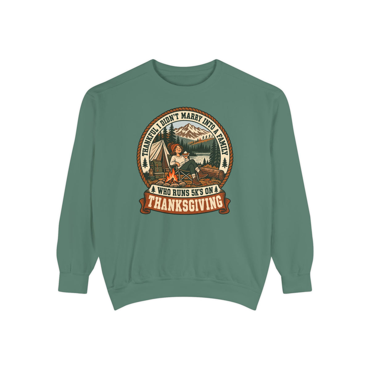 Not a 5K Family Camp Badge Sweatshirt