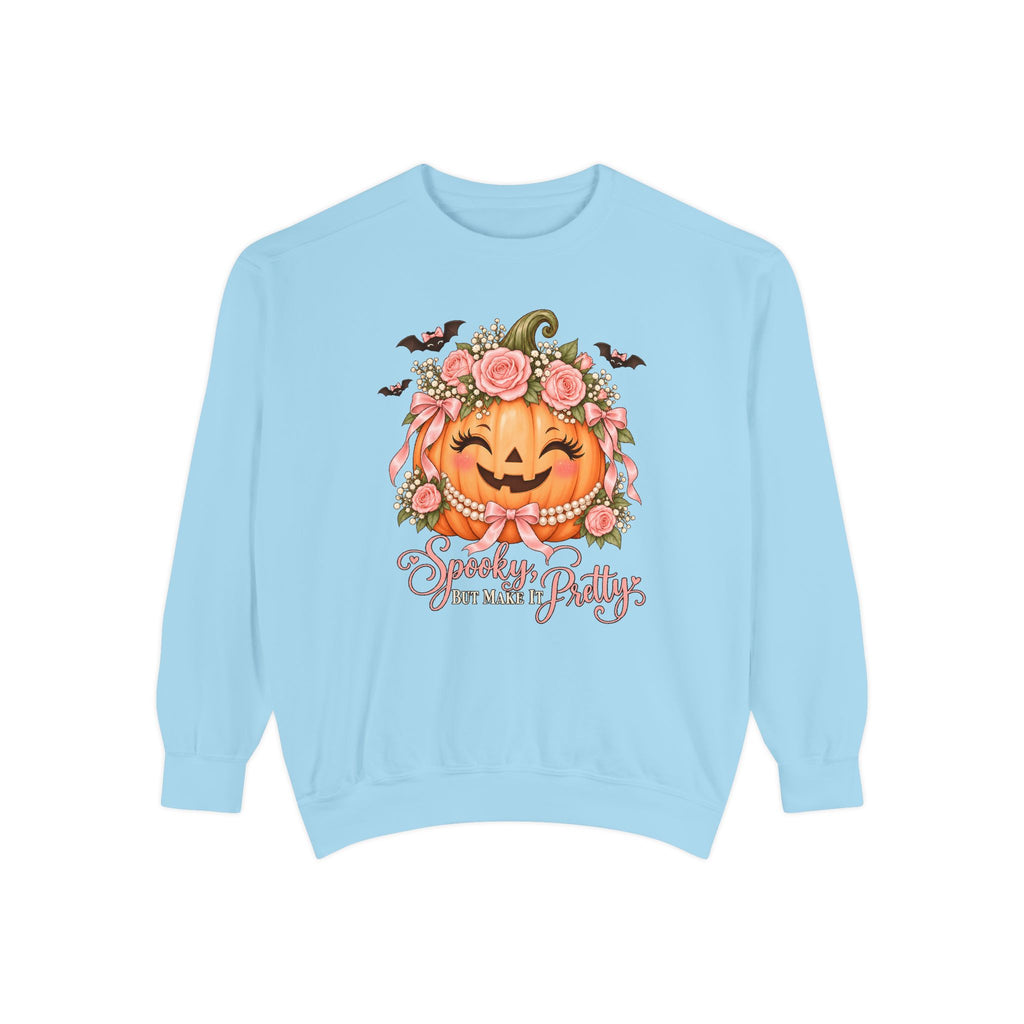 Spooky, But Make It Pretty Sweatshirt – Chambray