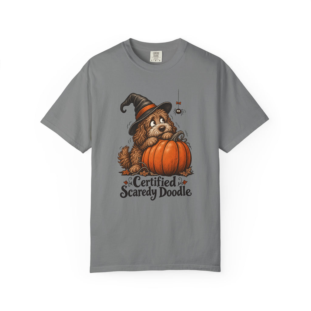 Certified Scaredy Doodle T-Shirt – Grey