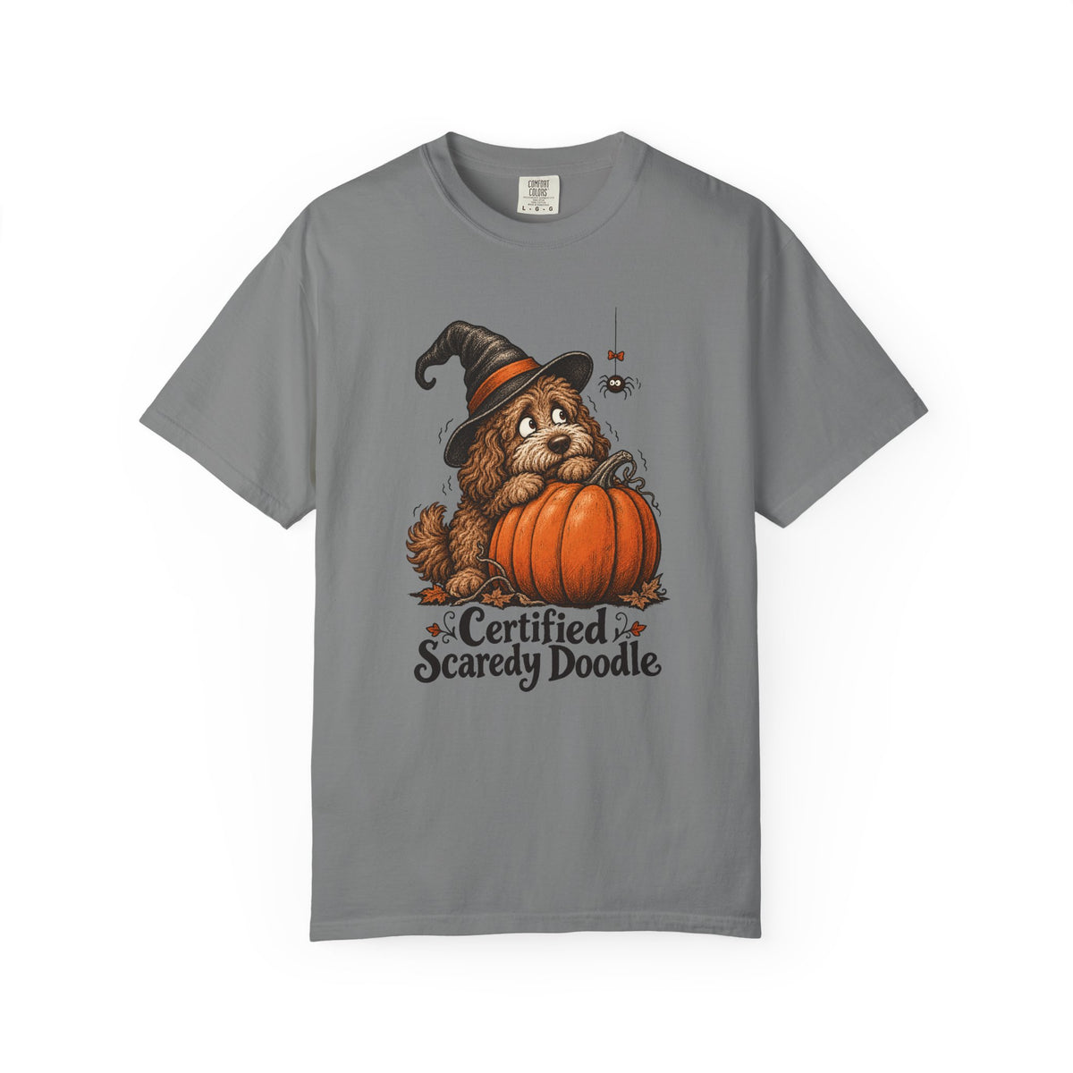 Certified Scaredy Doodle T-Shirt – Grey