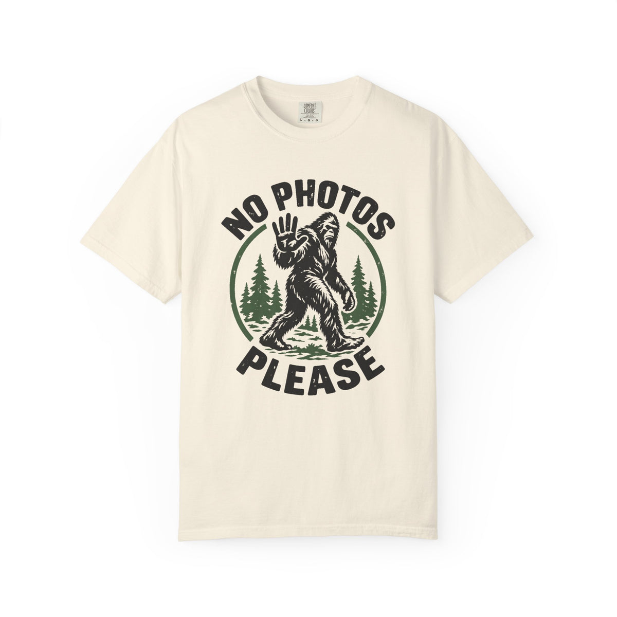 No Photos Please T-Shirt – Ivory
