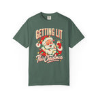 Getting Lit This Christmas T-Shirt – Blue Spruce