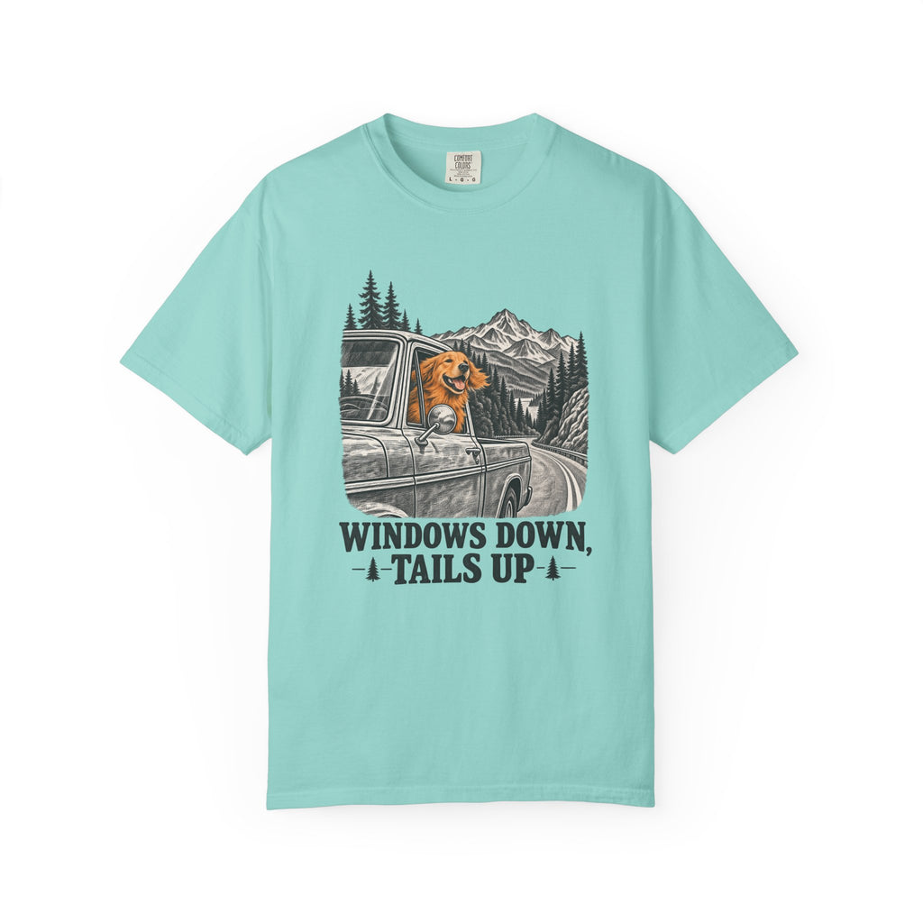 Windows Down, Tails Up T-Shirt – Chalky Mint
