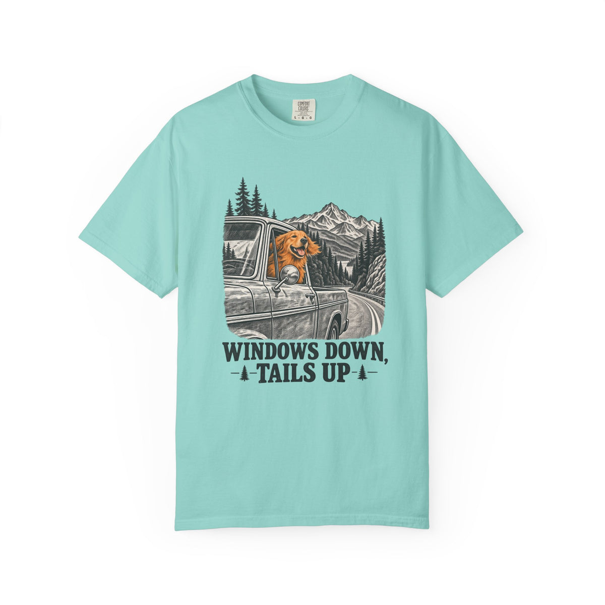 Windows Down, Tails Up T-Shirt – Chalky Mint