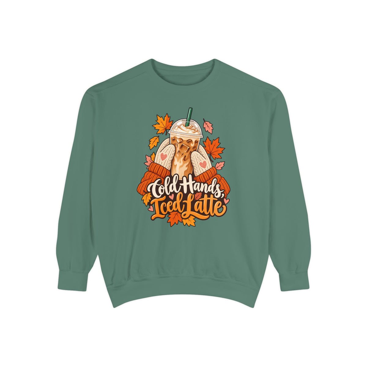 Cold Hands, Iced Latte Sweatshirt – Light Green