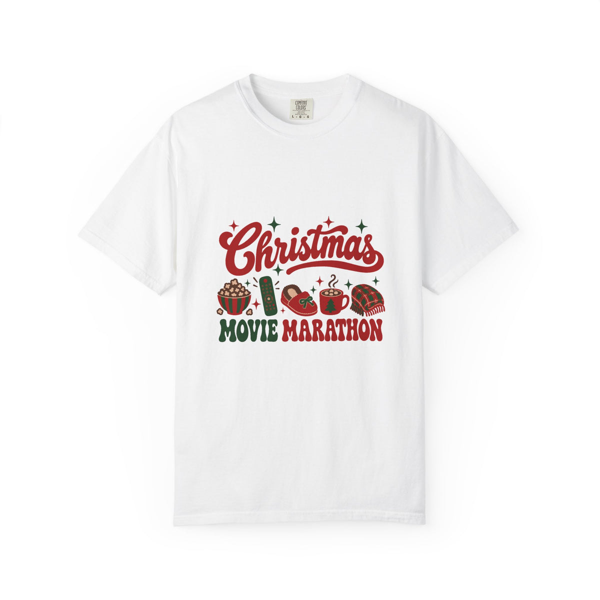 Christmas Movie Marathon T-Shirt – White